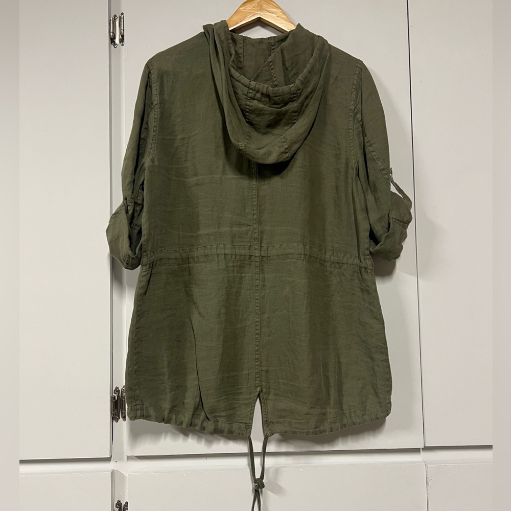 New - Tommy Bahama Olive Green Two Palms Utility Anorak - Picture 2 of 7